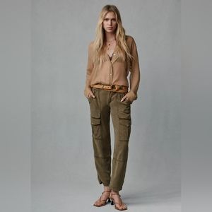 Anthropologie size 10 green cargo pants